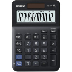 CALCULADORA CASIO SECRETARIA -MS20F ( Preto - Visor de 12 dígitos - 2 fontes de alimentação - Cál... ) CALCULADORA CASIO SECRETARIA -MS20F ( Preto - Visor de 12 dígitos - 2 fontes de alimentação - Cál... )