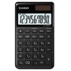 CALCULADORA CASIO BOLSO -SL1000SCBK ( Preto - Visor de 10 dígitos - Cálculo de taxas - Tecla 00 -... ) CALCULADORA CASIO BOLSO -SL1000SCBK ( Preto - Visor de 10 dígitos - Cálculo de taxas - Tecla 00 -... )