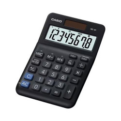 CALCULADORA CASIO SECRETARIA -MS8F ( Preto - Visor de 8 dígitos - Função de câmbio - Cálculo de ... )