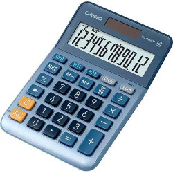 CALCULADORA CASIO SECRETARIA-MS120EM ( Azul - Ecrã extra grande - Sinais de comando de função - Se... )
