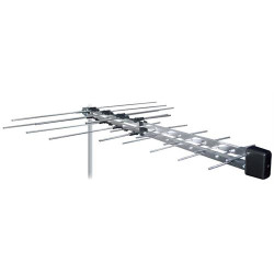 ANTENA EXTERIOR LOGARITMICA METRONIC 425017 ( Silver - Para receber canais TDT VHF e UHF - Proteção contr... )