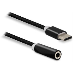 ADAPTADOR METRONIC 340065 ( Entrada: USB-C macho - Saída: jack Stereo fêmea de 3,5 mm -... )