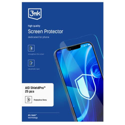 PELÍCULA 3MK SHIELDPRO PHONE 25PCS ( 25 películas - Aplicação húmida - Fácil instalação - Até 3 ... )