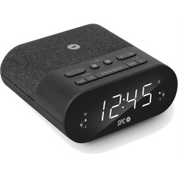 RADIO DESPERTADOR SPC FRODI QI( Preto - Ecrã LED - 2 alarmes - Base de carga inalámbrica - USB - Pilha )