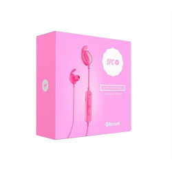 AURICULARES DESPORTIVOS BLUETOOTH SPC STORK ROSA ( Rosa - Bluetooth - Microfone - Mãos livres - Almofadas de s... )