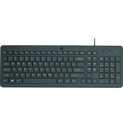 TECLADO HP 150 ( USB - Preto - Tecnologia USB Plug and Play - Os comandos m... )