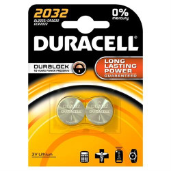 PILHA DURACELL ESP.ELECTR.CR2032-2032K( Lítio - CR2032 - Blister 2 )