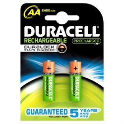 PILHA DURACELL REC.HR06 LSD-AA2500MAHK2( Recarregável - HR06 LSD - Sistema químico Ni-Mh - 1,2 V )