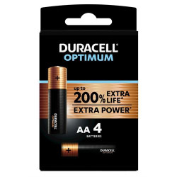 PILHA DURACELL -OPTIMUM AA(LR6)K4( OPTIMUM - LR6 - Blister 4 )