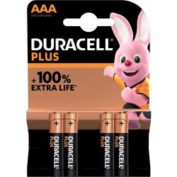 PILHA DURACELL -MLPLUSK4AAA( Plus - LR03 - Blister 4 )