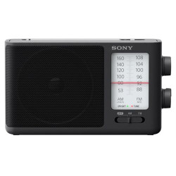 RÁDIO PORTÁTIL SONY ICF506( Pilhas ou corrente - 640 m W - Preto )