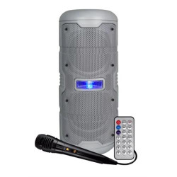 COLUNA INFINITON K50 GREY( 50 W - Entrada de microfone - Entrada auxiliar: 3,5 mm - USB - Bluetooth - Cinzento )