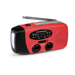 RÁDIO PORTÁTIL THOMSON RT260R ( Bateria - Vermelho _ Preto - Sintonizador AM _ FM - 3 modo... ) RÁDIO PORTÁTIL THOMSON RT260R ( Bateria - Vermelho _ Preto - Sintonizador AM _ FM - 3 modo... )