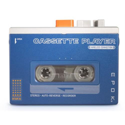 LEITOR K7 BIGBEN BTTAPEBL ( Azul - Botão giratório para controle de volume - Seletor de... ) LEITOR K7 BIGBEN BTTAPEBL ( Azul - Botão giratório para controle de volume - Seletor de... )