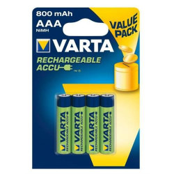 PILHA VARTA REC.AAA(800MAH)(4)-56613( Recarregável - Blister 4 - AAA - 800 mAh )