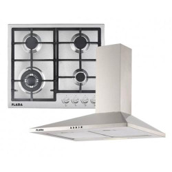 CONJUNTO MESA + EXAUSTOR FLAMA 9903FL( Gás - 4 G - Frontais )
