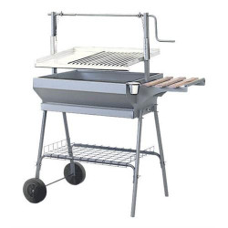 GRELHADOR ALPIS SANTANA R 80CM COM RODAS ( Ferro - Barbecue a carvão - Grelha em inox - Largura: 80 cm... ) GRELHADOR ALPIS SANTANA R 80CM COM RODAS ( Ferro - Barbecue a carvão - Grelha em inox - Largura: 80 cm... )
