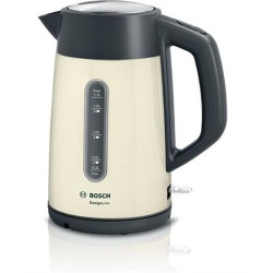 JARRO ELÉTRICO BOSCH TWK4P437( 2400 W - 1,7 Litros - Creme _ Aço inoxidável ) JARRO ELÉTRICO BOSCH TWK4P437( 2400 W - 1,7 Litros - Creme _ Aço inoxidável )