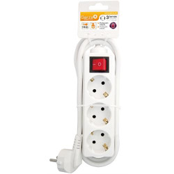 BASE GARZA 420019 ( Branco - Base com 3 tomadas - Cabo: 1,5 mm - Comprimento: 3... ) BASE GARZA 420019 ( Branco - Base com 3 tomadas - Cabo: 1,5 mm - Comprimento: 3... )