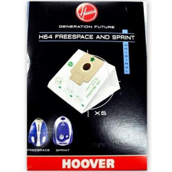 SACO ASPIRADOR HOOVER (5)-SPRINT_FREE_F-H64( 5 sacos de 3 camadas para aspiradores FREESPACE e SPRINT )