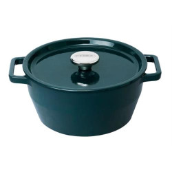 CAÇAROLA PYREX FERRO FUNDIDO REDONDA SC2AC24( 24 cm - 4 Litros - Verde ) CAÇAROLA PYREX FERRO FUNDIDO REDONDA SC2AC24( 24 cm - 4 Litros - Verde )