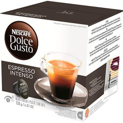 CÁPSULAS DE CAFÉ DOLCE GUSTO ESPRESSO INTENSO ( 96 Cápsulas - Moderadamente torrado e repleto de contrastes... )
