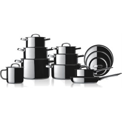 TREM DE COZINHA FLAMA 367.09 ( Aço inox - Caçarola com cabo: 16 cm _ 1,5 L - Caçarola: 16 ... ) TREM DE COZINHA FLAMA 367.09 ( Aço inox - Caçarola com cabo: 16 cm _ 1,5 L - Caçarola: 16 ... )