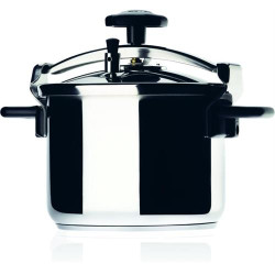 PANELA DE PRESSÃO FLAMA 181.45 ( 4,5 Litros - Aço inox 18_10 - Linha direita - Válvula de se... ) PANELA DE PRESSÃO FLAMA 181.45 ( 4,5 Litros - Aço inox 18_10 - Linha direita - Válvula de se... )