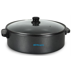 PANELA PARA PAELLA E PIZZA ORBEGOZO PZ8100( 40 x 6,5 cm - Anti-aderente - Preto )