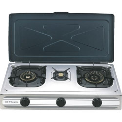 FOGÃO PORTÁTIL ORBEGOZO FO3500( 3 G - 14,5 x 71,5 x 38 cm (AxLxP) - Inox )