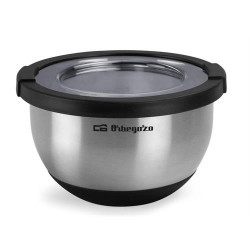 TAÇA MISTURADORA ORBEGOZO BOA3000 ( 3 Litros - Aço inoxidável - Adequado para saladas, misturar... )