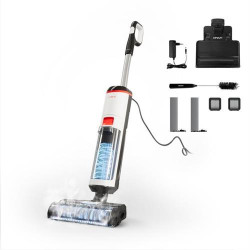 ASPIRADOR VERTICAL POLTI ROLLYSTEAM WD10 CORDED ( 750 W - 0,8 L - Ecrã LED - Aspira, lava e higieniza com vap... )