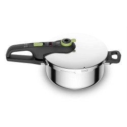 PANELA DE PRESSÃO TEFAL P2580400( 4 Litros - Interior (Inox escovado) _ Exterior (Inox polido brilhante) - Inox )