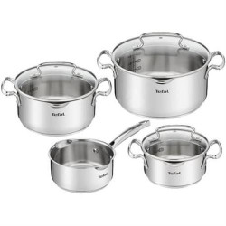 TREM DE COZINHA TEFAL G719S735 ( Aço inoxidável - Caçarola 16 cm - Tacho 16 cm + tampa de vi... ) TREM DE COZINHA TEFAL G719S735 ( Aço inoxidável - Caçarola 16 cm - Tacho 16 cm + tampa de vi... )