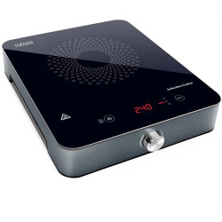 PLACA INDUÇÃO PORTÁTIL HAEGER INDUCTION PLUS ( 2000 W - Preto - Ecrã LED com 3 funções - Compatível com qu... )