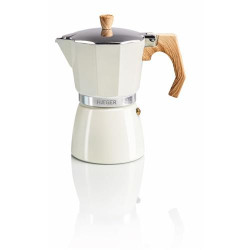 CAFETEIRA HAEGER MOKAPOT6 BEJE ( 6 Chávenas - Beje - Pega em baquelite - Junta em silicone -... ) CAFETEIRA HAEGER MOKAPOT6 BEJE ( 6 Chávenas - Beje - Pega em baquelite - Junta em silicone -... )