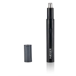 APARADOR HAEGER NASAL_ORELHAS GENTLE ( Recarregável - Preto - Aparador de Pêlos de Nariz e Orelha... )