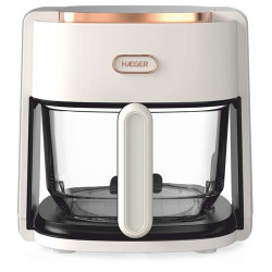 FRITADEIRA SEM ÓLEO HAEGER AIR GLASS DIGITAL( 1200 W - 4,5 Litros - Branco )