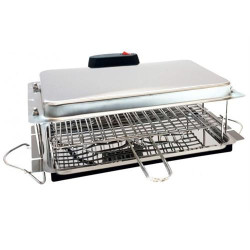 GRELHADOR EUROJAVA 600( 1750 W - Resistência - 43 x 27 cm )