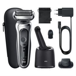MÁQUINA DE BARBEAR BRAUN S7 71-S7200 CC SILVER( Recarregável - 50 minutos - Silver ) MÁQUINA DE BARBEAR BRAUN S7 71-S7200 CC SILVER( Recarregável - 50 minutos - Silver )