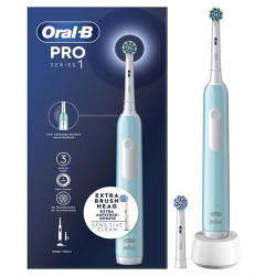 ESCOVA DE DENTES ELÉTRICA BRAUN PRO1 AZUL ( Recarregável - Azul - Tecnologia 3D - Controlo de pressão ... )