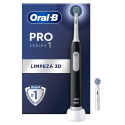ESCOVA DE DENTES ELÉTRICA BRAUN PRO1 PRETA ( Recarregável - Preto - Tecnologia 3D - Controlo de pressão... )