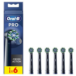 REC BRAUN P_ESCOVA DENTES CROSS ACTION( 6 - Preto - Recarga para escovas de dentes )