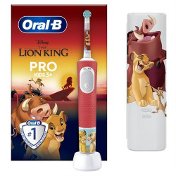 ESCOVA DE DENTES ELÉTRICA BRAUN PRO KIDS LION KING ( Recarregável - Vermelho - Temporizador - Proteção das geng... )