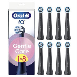 REC BRAUN IO GENTLE (8) BLACK ( 8 - Preto - A cabeça de escova Gentle Care inclui até 4000... )