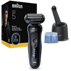 MÁQUINA DE BARBEAR BRAUN S5_52B7000CCBLU( Recarregável - 50 minutos - Preto _ Azul ) MÁQUINA DE BARBEAR BRAUN S5_52B7000CCBLU( Recarregável - 50 minutos - Preto _ Azul )
