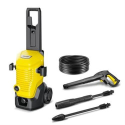 LAVADORA DE ALTA PRESSÃO KARCHER K4WCM ( 130 Bares - Amarelo - Aplicação detergente - Arrumação dos ... )
