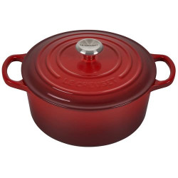 PANELA LE CREUSET FERRO FUNDIDO 22CM. CEREZA( 22 cm - Ferro fundido esmaltado - 3,3 Litros )