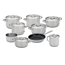 TREM DE COZINHA SILAMPOS LOWCOSTA ( Aço inoxidável (acabamento polido) - Composto por: - Caçaro... )