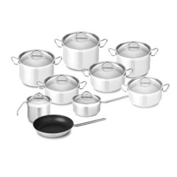 TREM DE COZINHA SILAMPOS NAUTILUS ( Aço inoxidável (acabamento satinado) - Composto por: - Caça... )